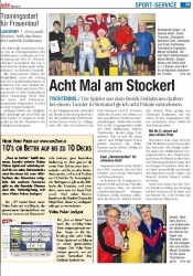 NÖN 2012, KW 10: Bericht über unser Turnier in der NÖN Hollabrunn